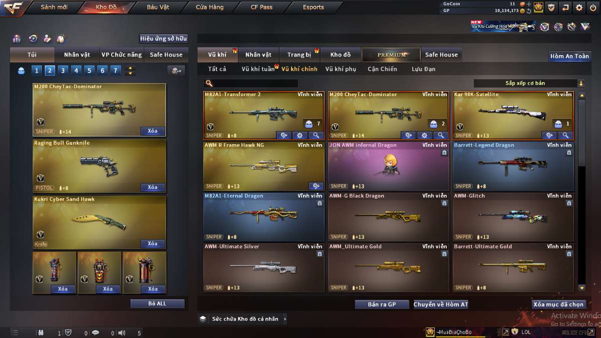 shop acc cf uy tin gia re